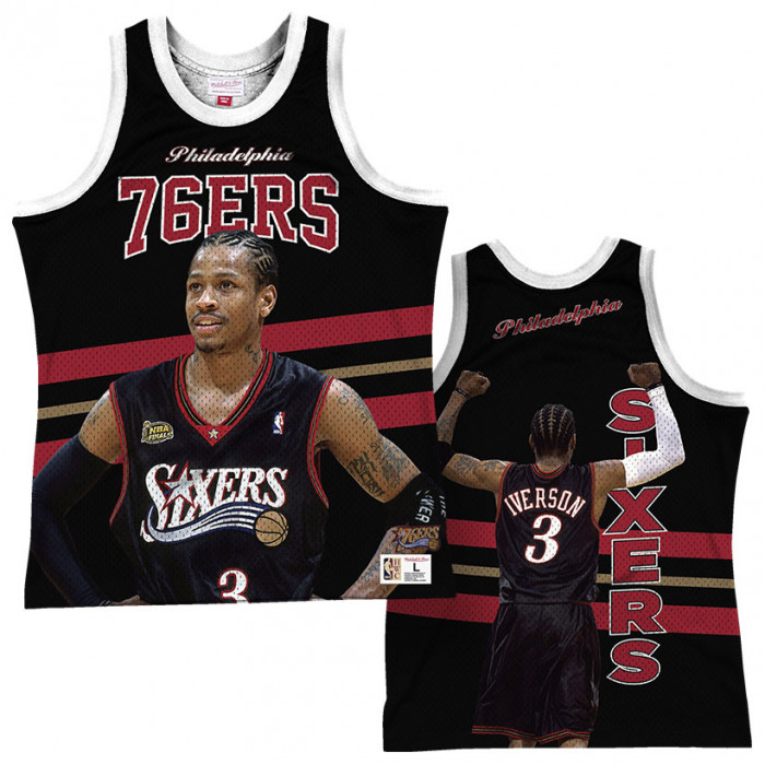 Allen Iverson 3 Philadelphia 76ers Mitchell & Ness Behind the Back Player  Tank Top