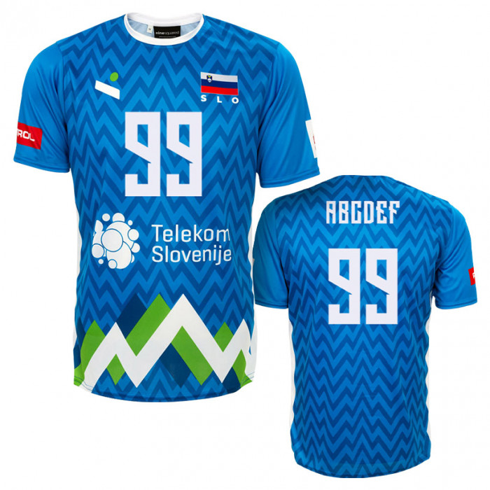 WM 2018 Slowenien SLOVENIJA T-Shirt Trikot Name Nummer 