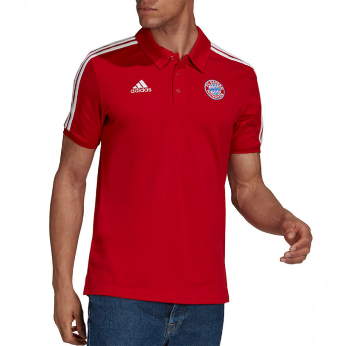 pil uitbreiden beddengoed FC Bayern München Adidas 3S Polo T-Shirt