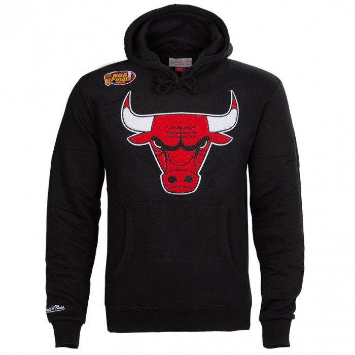 Chicago Bulls Mitchell & Ness Chenille Logo pulover s kapuco