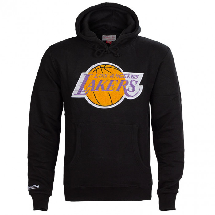 Los Angeles Lakers Mitchell & Ness Chenille Logo duks sa kapuljačom