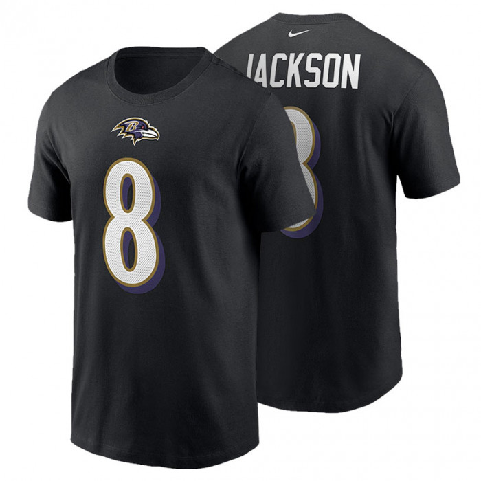Lamar Jackson 8 Baltimore Ravens Nike Name & Number majica