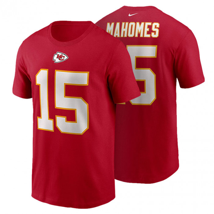 Patrick Mahomes 15 Kansas City Chiefs Nike Name & Number T-shirt