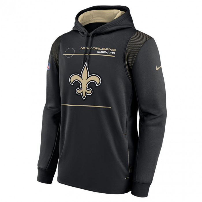 New Orleans Saints Nike Therma pulover sa kapuljačom