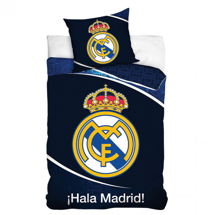 Real Madrid lenzuola a quadri 140/200 cm 70/80 cm RM8024 