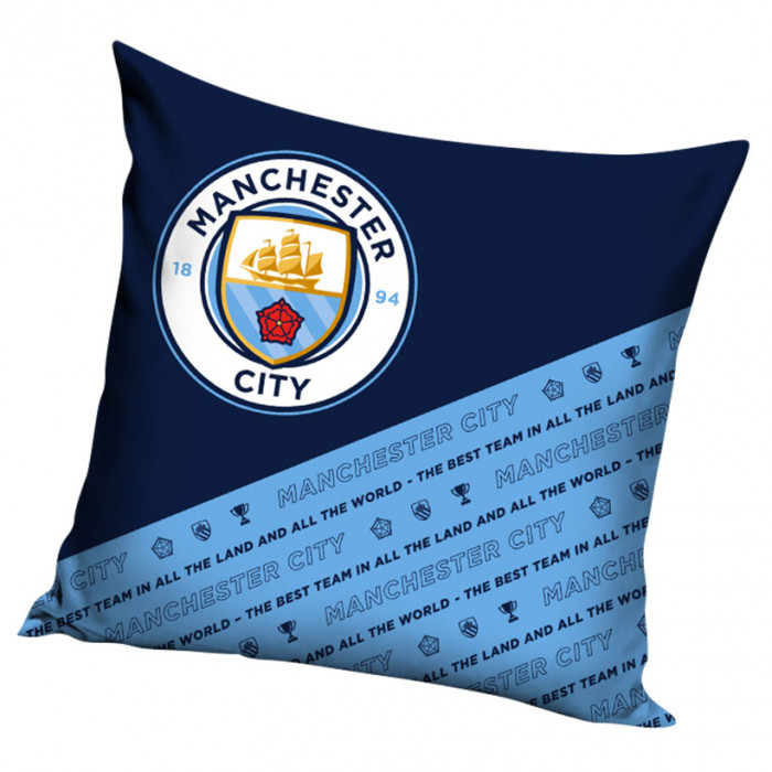 AHS Manchester City Decorative Cushion Cover Football Pillowcase 40 x 40 cm 