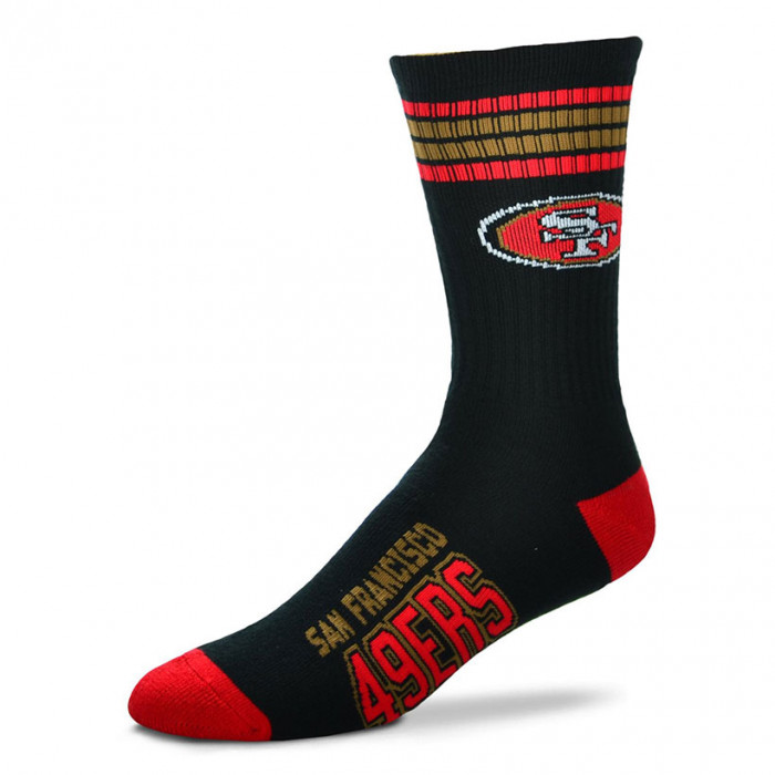San Francisco 49ers For Bare Feet Graphic 4-Stripe Deuce nogavice