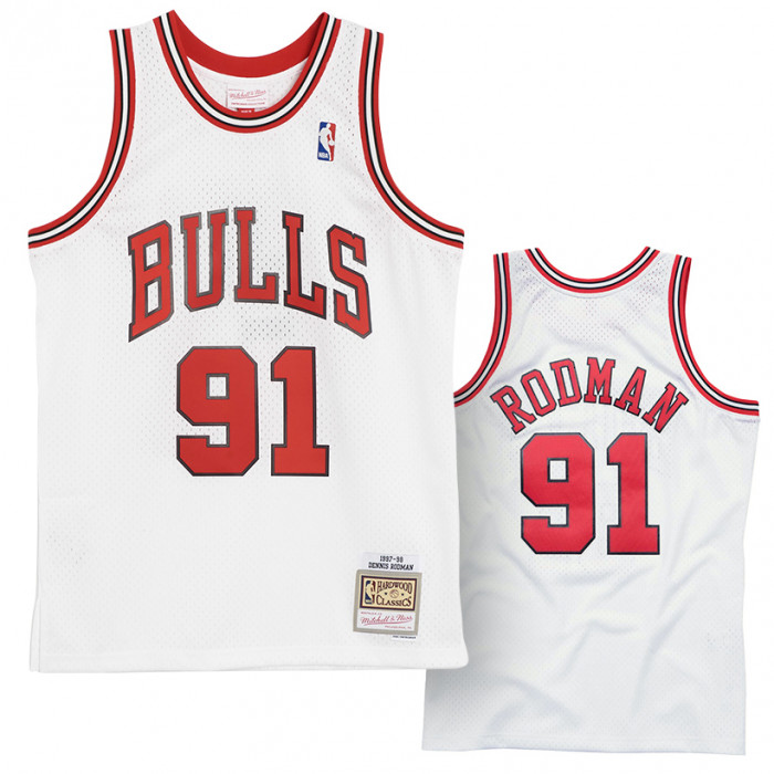 Dennis Rodman 91 Chicago Bulls 1997-98 Mitchell & Ness Swingman maglia
