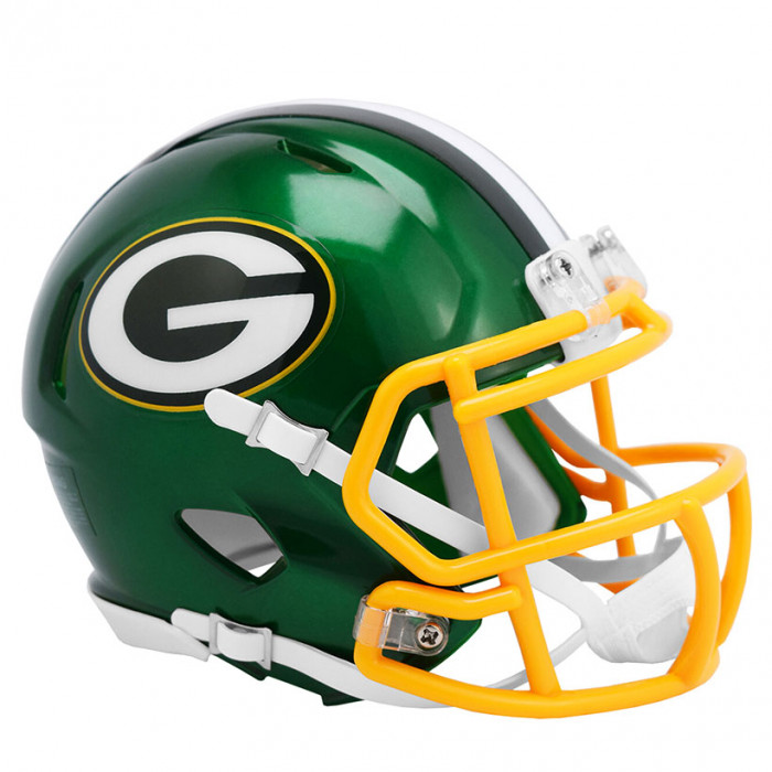 Green Bay Packers Riddell Flash Alternative Speed casco Mini
