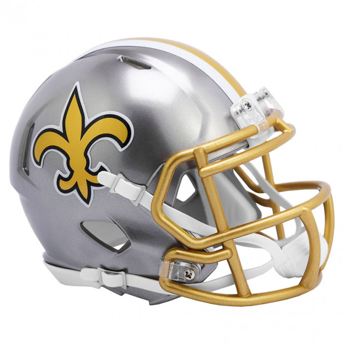 New Orleans Saints Riddell Flash Alternative Speed Mini Helm