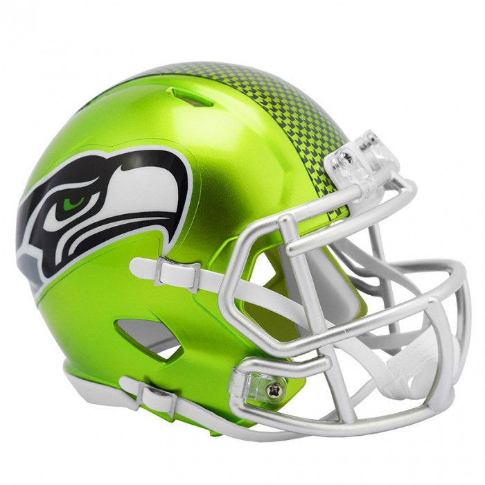 Seattle Seahawks Riddell Flash Alternative Speed casco Mini