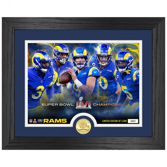Los Angeles Rams Super Bowl LVI Champions Team Force Photo Mint 
