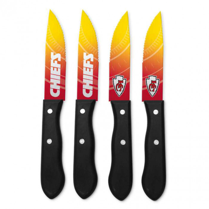 Kansas City Chiefs Steak Knives Set 4x nož za zrezke