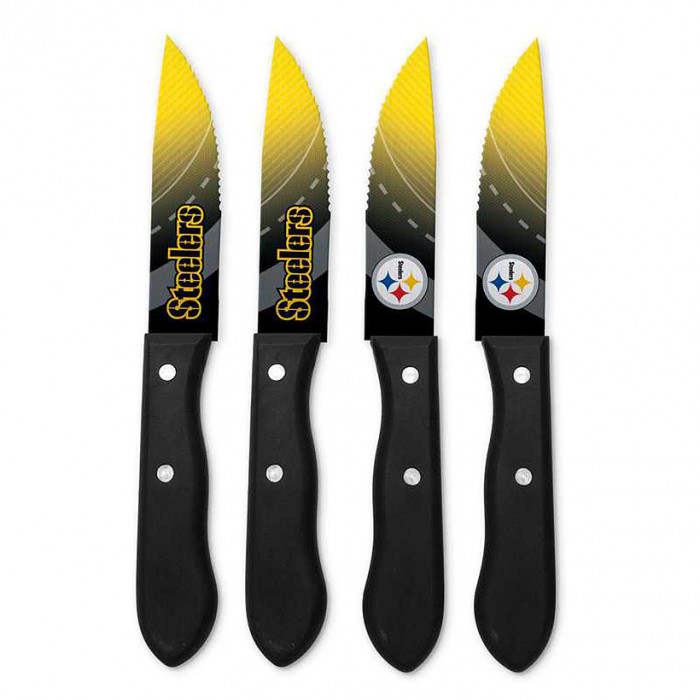 Pittsburgh Steelers Steak Knives Set 4x di coltelli da bistecca