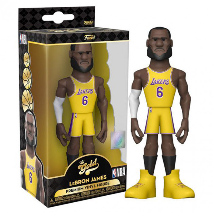 LeBron James 6 Los Angeles Lakers Funko POP! Gold Premium Figur 13 cm
