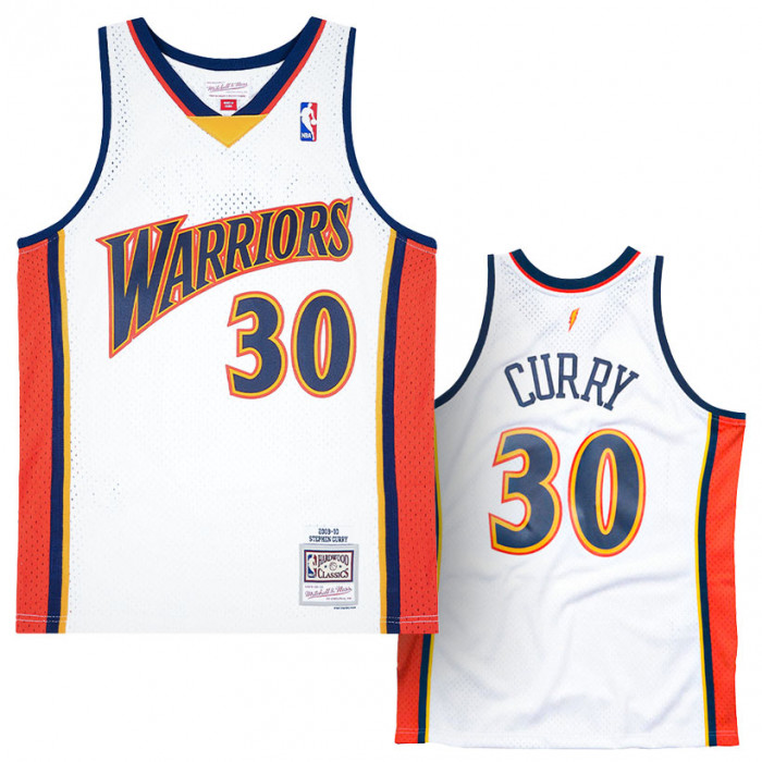 Stephen Curry 30 Golden State Warriors 2009-10 Mitchell & Ness Swingman Home Trikot