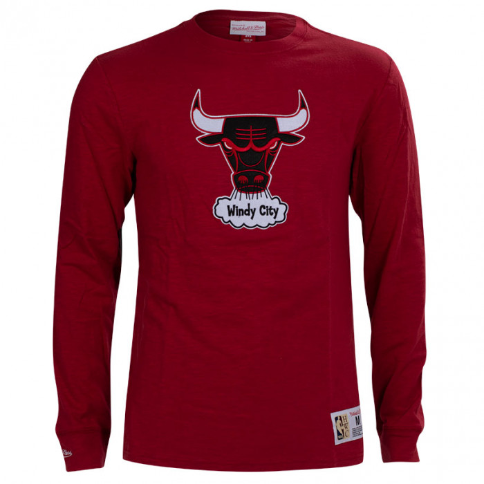 Chicago Bulls Mitchell and Ness Legendary Slub Longsleeve T-Shirt