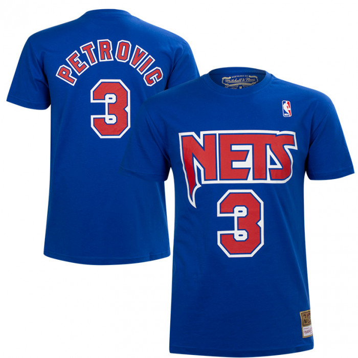 Dražen Petrović 3 New Jersey Nets Mitchell and Ness HWC T-Shirt