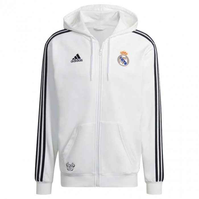 Real Madrid Adidas DNA 3-Stripes Kapuzenjacke