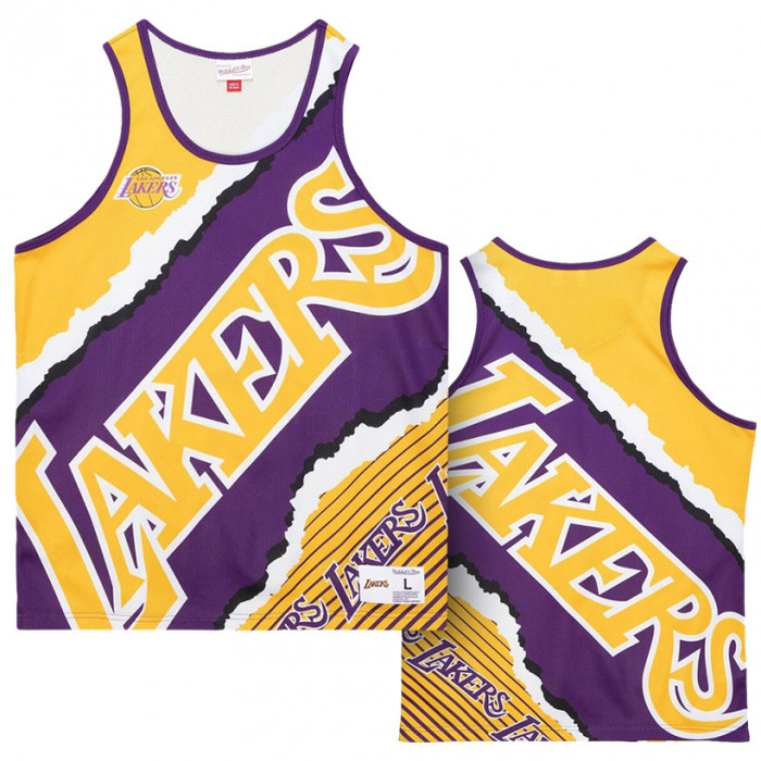 Men's Mitchell & Ness Gold Los Angeles Lakers On The Block