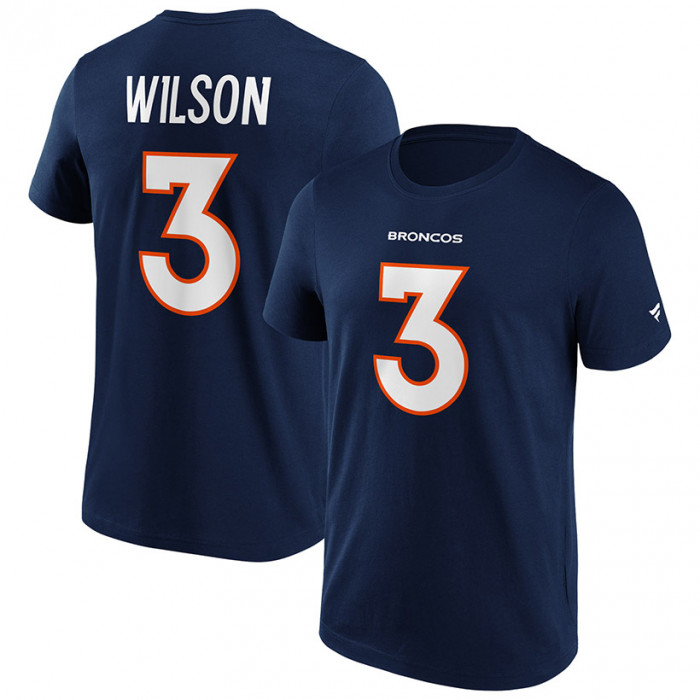 Russell Wilson 3 Denver Broncos Graphic majica