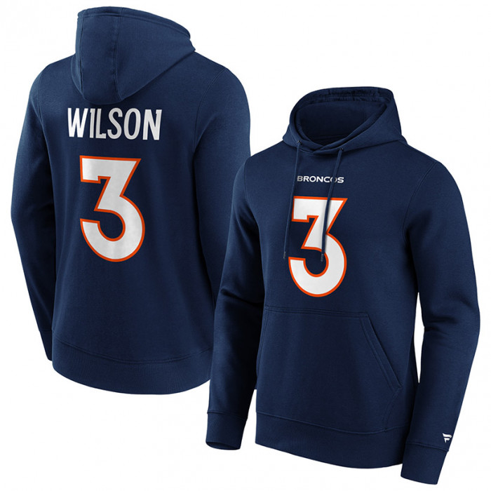 Russell Wilson 3 Denver Broncos Graphic duks sa kapuljačom