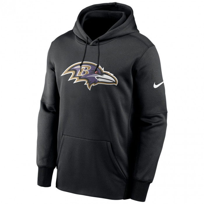 Baltimore Ravens Nike Prime Logo Therma pulover sa kapuljačom
