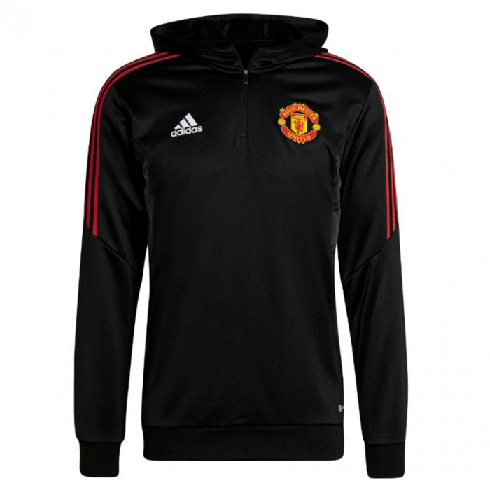 Manchester United Adidas Track maglione con cappuccio