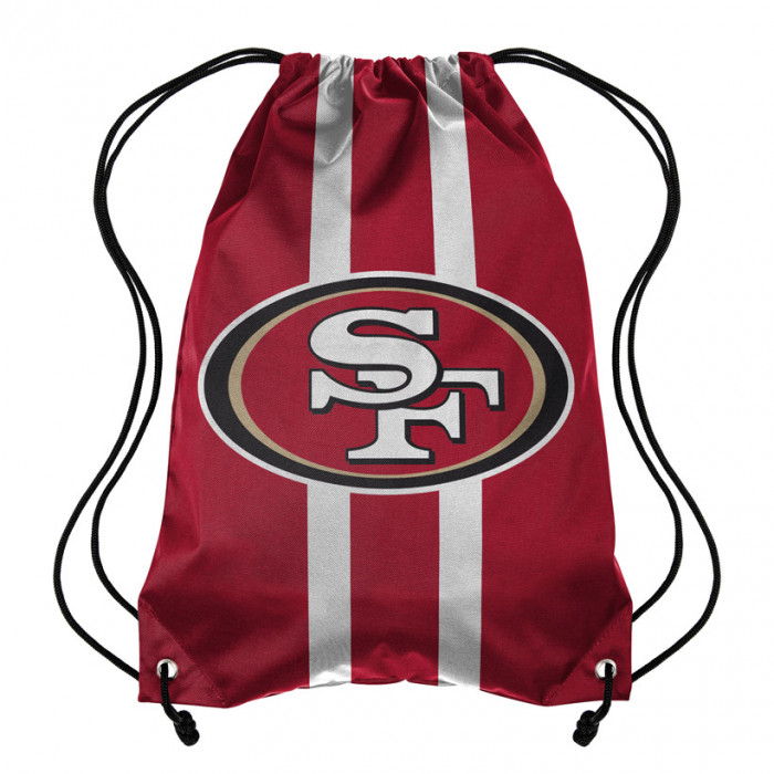 San Francisco 49Ers Team Stripe Drawstring športna vreča