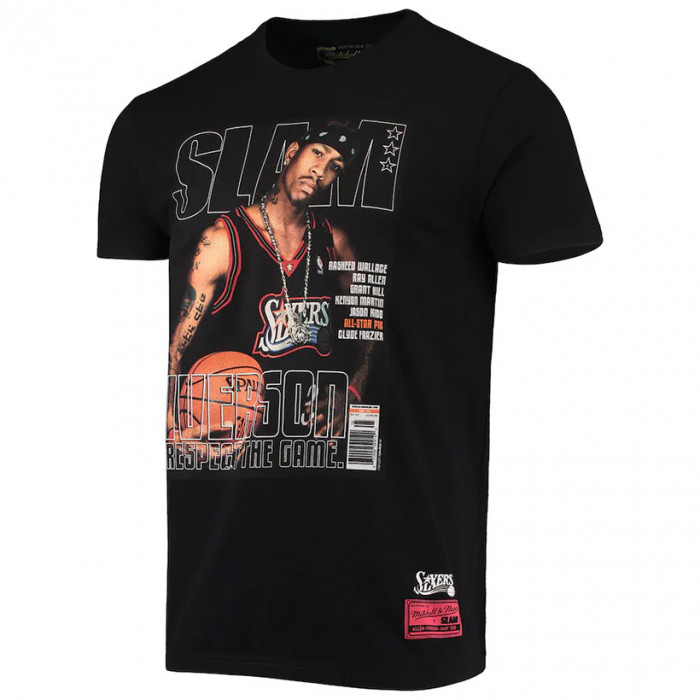 Allen Iverson 3 Philadelphia 76ers Mitchell and Ness Slam T-Shirt