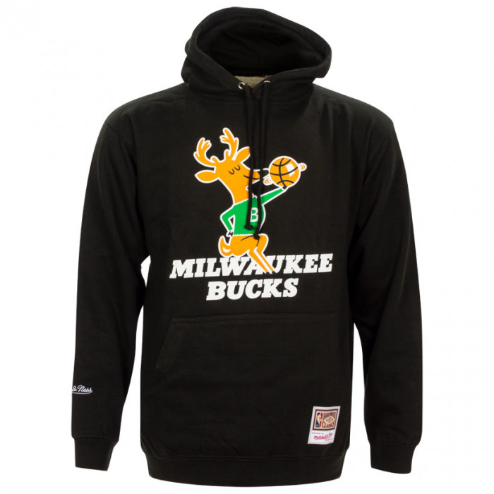 Milwaukee Bucks Mitchell and Ness Team Logo Kapuzenpullover Hoody