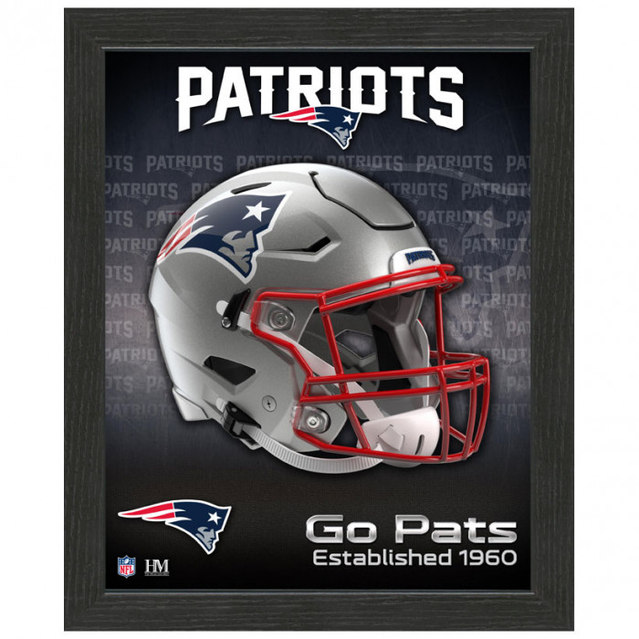 New England Patriots Team Helmet Frame fotografija u okviru
