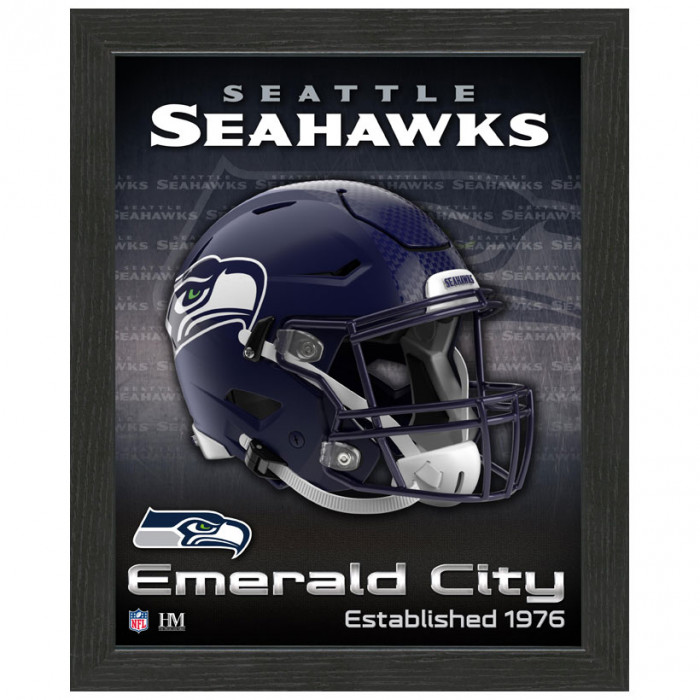 Seattle Seahawks Team Helmet Frame fotografija v okvirju