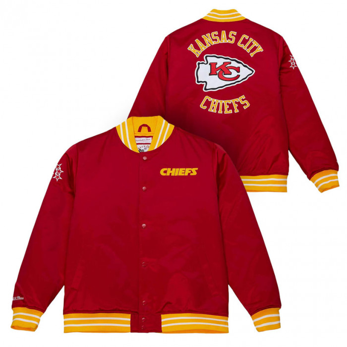 Kansas City Chiefs Mitchell & Ness Heavyweight Satin jakna