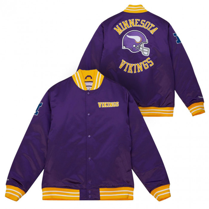 Minnesota Vikings Mitchell & Ness Heavyweight Satin jakna