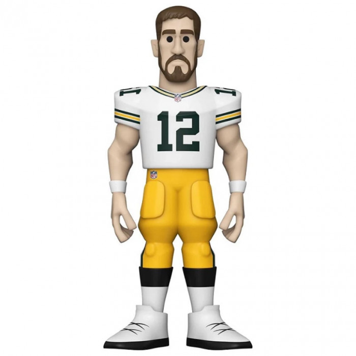 Aaron Rodgers 12 Green Bay Packers Funko Gold Premium CHASE Figur 13 cm