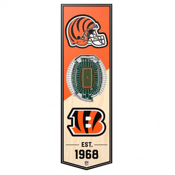 Cincinnati Bengals 3D Stadium Banner slika