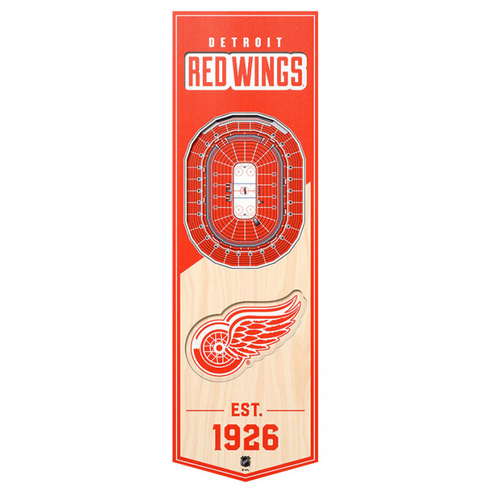 Detroit Red Wings 3D Stadium Banner slika