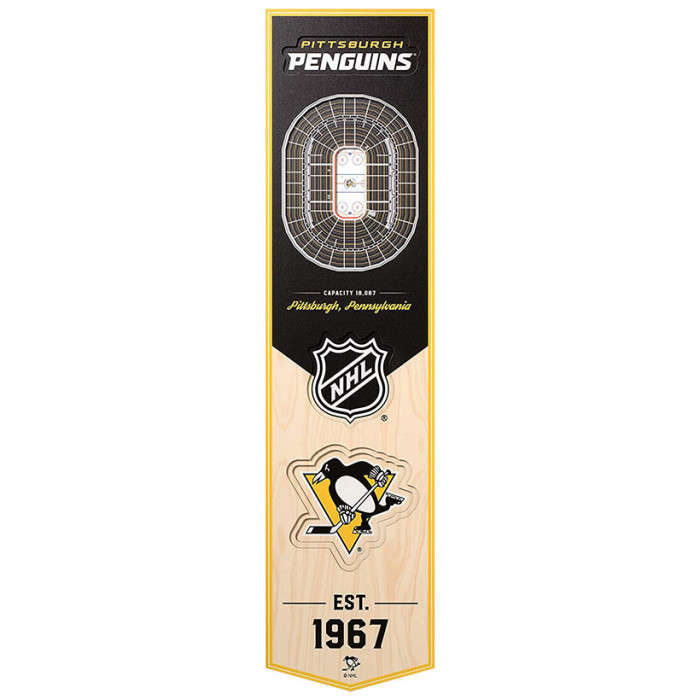 Pittsburgh Penguins 3D Stadium Banner slika