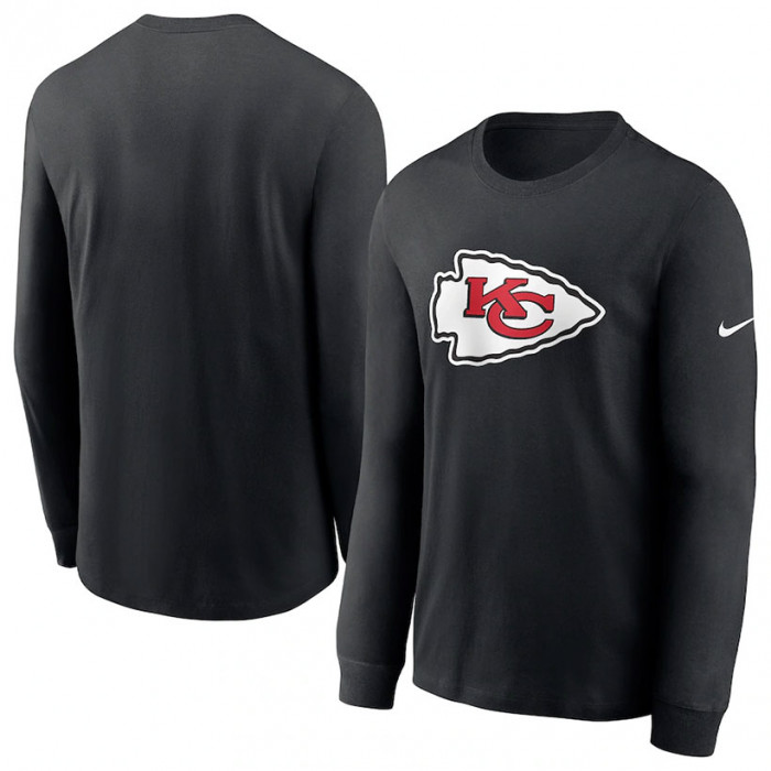 Kansas City Chiefs Nike Essential Cotton LS Logo T-Shirt