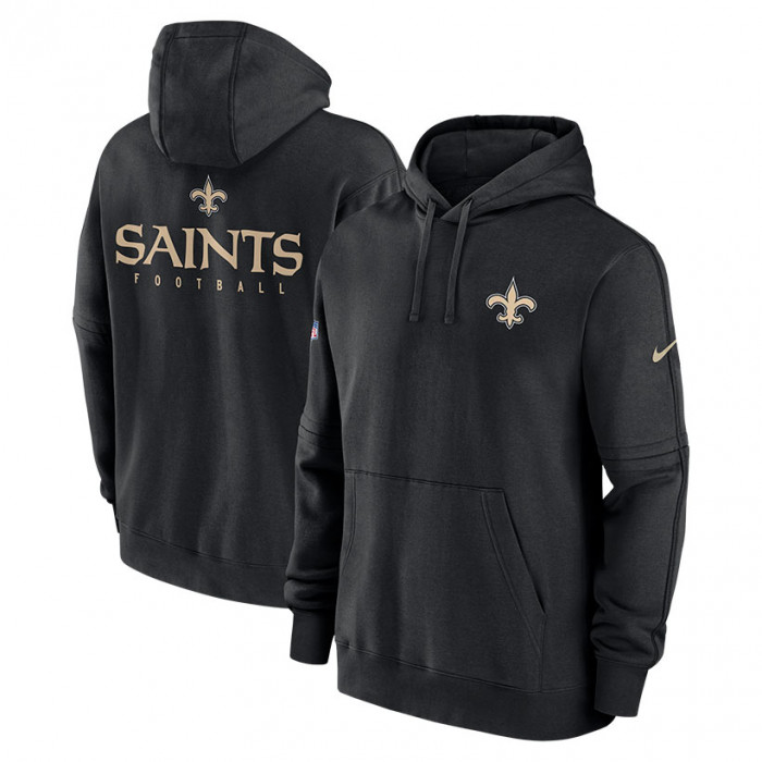 New Orleans Saints Nike Club Sideline Fleece Pullover Kapuzenpullover Hoody