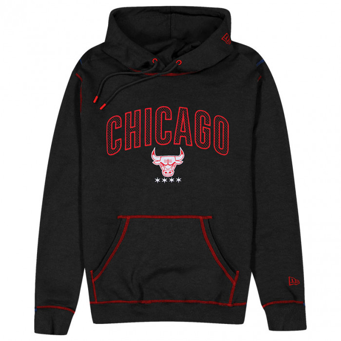 Chicago Bulls New Era City Edition 2023 Black pulover s kapuco