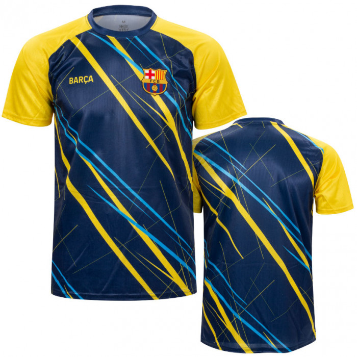 FC Barcelona Lined Amarillo Poly Training T-Shirt Trikot 