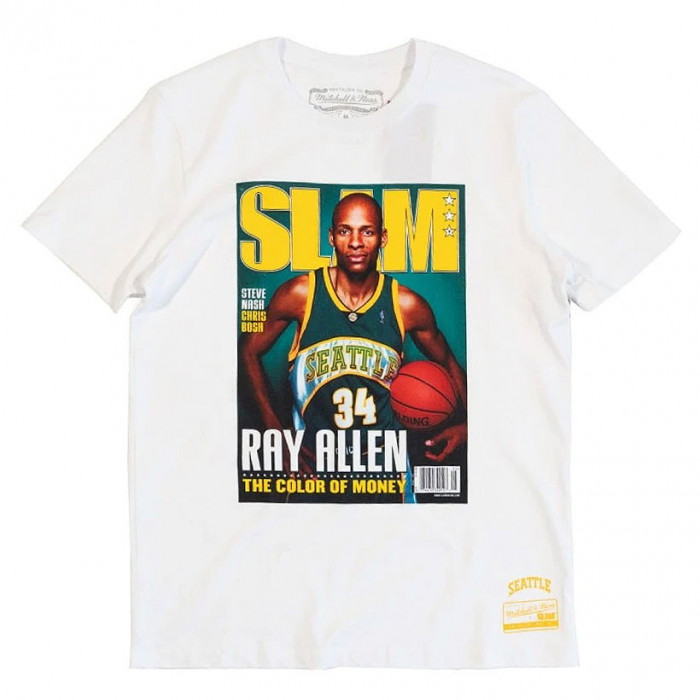 Ray Allen Seattle Supersonics Mitchell and Ness Slam T-Shirt