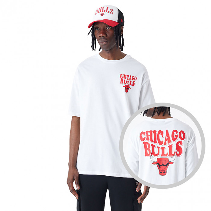 Chicago Bulls New Era Script Oversized majica