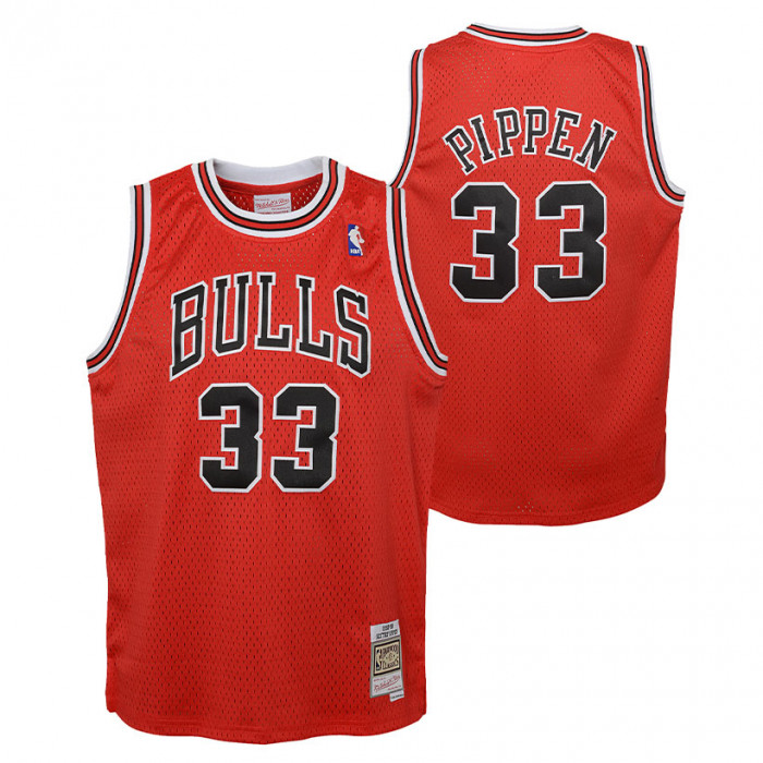 Scottie Pippen 33 Chicago Bulls 1997-98 Mitchell & Ness Swingman Road otroški dres