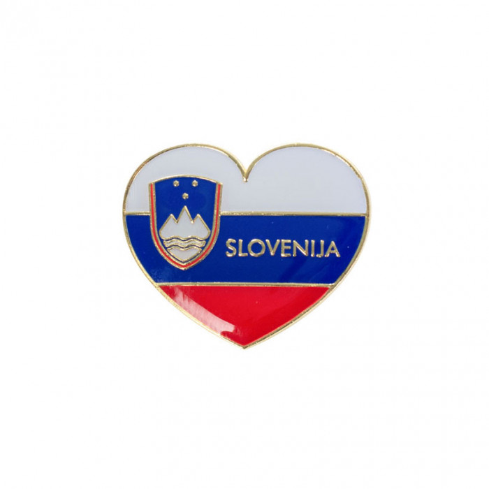 Slovenija priponka srček