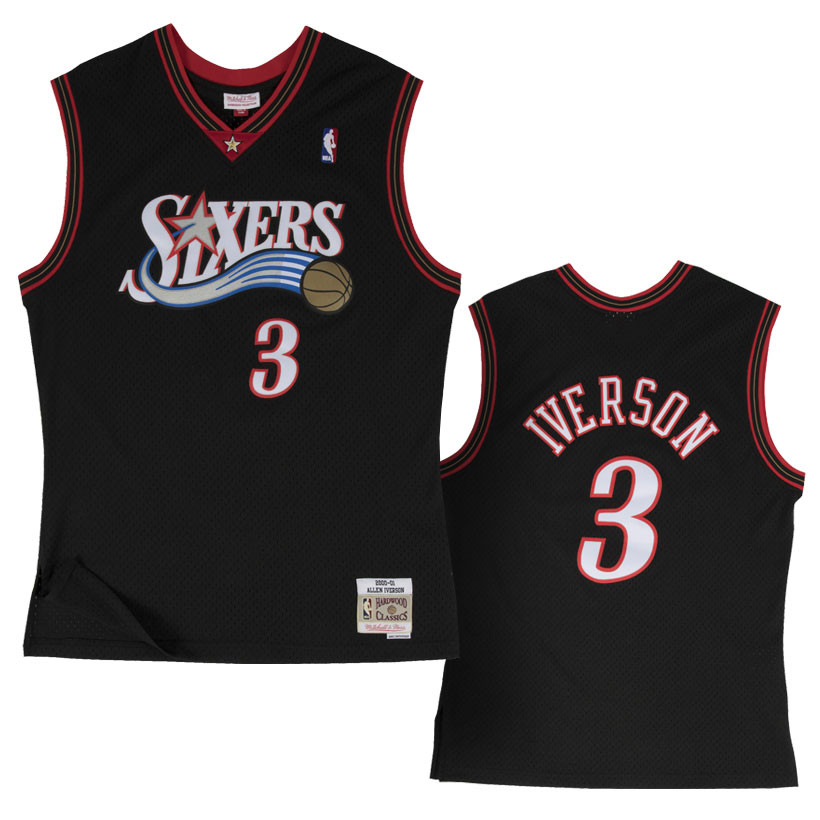 Mitchell & Ness, Shirts, Allen Iverson 76ers Sixers Mitchell And Ness Alternate  Jersey Size 3xl Nwt 5