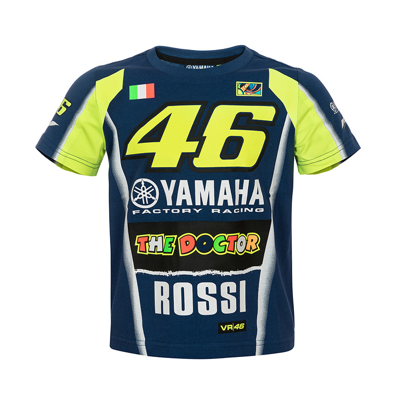 NEW 2019 Rossi Moto GP YAMAHA 46 Childrens KIDS Boys Junior T Shirt OFFICIAL 