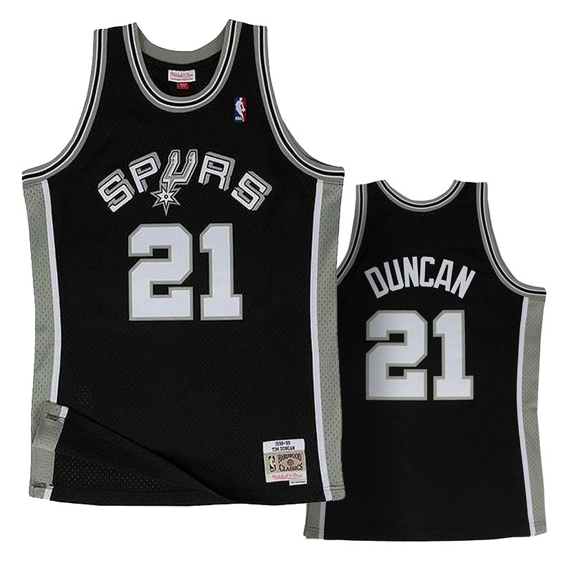 Mitchell & Ness San Antonio Spurs Tim Duncan 21 Canotta 